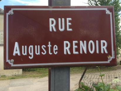 Pancarte Rue auguste Renoir