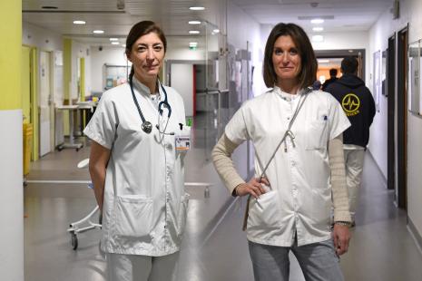 A la tête des urgences de l'AP-HM, les Drs Aurélia Bordais et Céline Meguerditchian (de gauche à droite) se battent dans un contexte difficile   