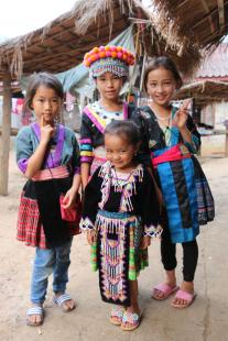 Cambodge-Laos- Enfants hmongs